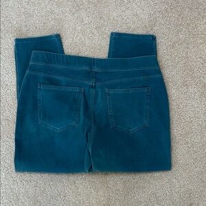 Time and Tru Teal Denim Cropped Pants-Size 16/18